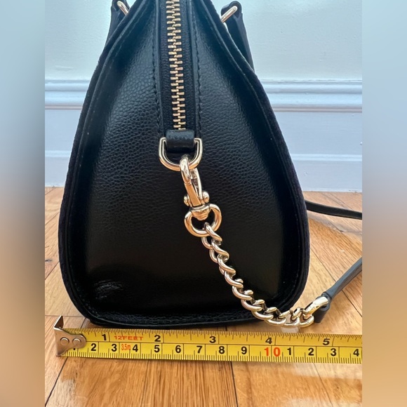 GREAT GIFT & LIKE NEW- Kate Spade Pearl & Black Velvet Purse - Picture 6 of 9